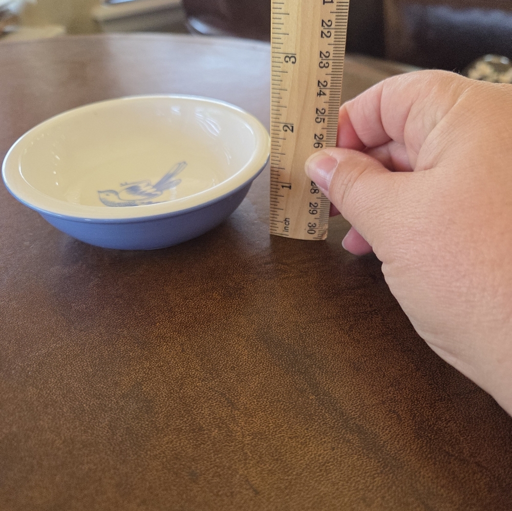 Sweet Little Stoneware Bird Bowl - Picture 6 of 7